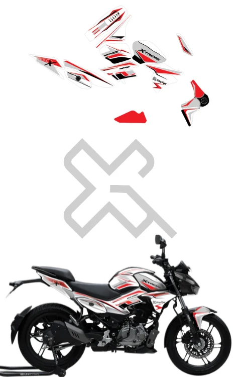 Hypexx Edition Full Body Sticker Compatible with Xtreme 125R | Made In Premium Gloss Vinyl With FPF (Fade Protection Film), Water Proof, Precut Sticker, Pack Of 1 Compatible with Both Side
